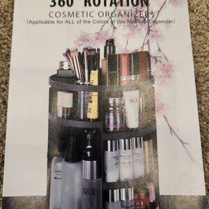 Syntus 360 Rotating Makeup Organizer Adjustable Bathroom Makeup Spinning Storage